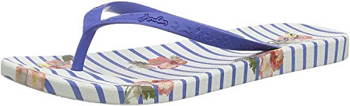 Joules Damen Flip Flops Zehentrenner, Blau (Blue Floral Stripe Bluflrstp), 36 EU (3 UK) von Joules