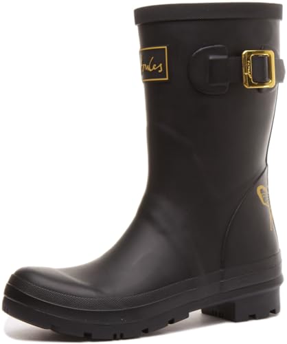 Joules Damen Molly Welly Gummistiefel, Gold Etched Bee, 36 EU von Joules