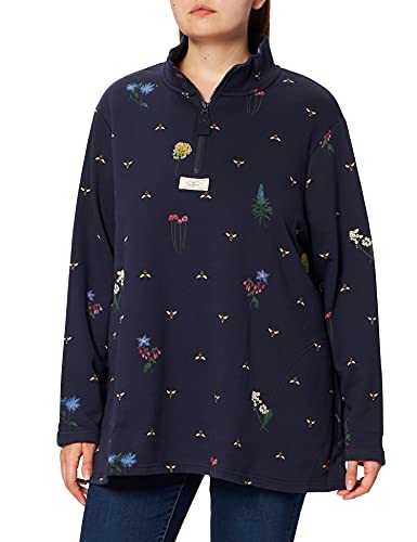 Joules Damen Pip Print Pullover, Navy Pollen, 40 von Joules