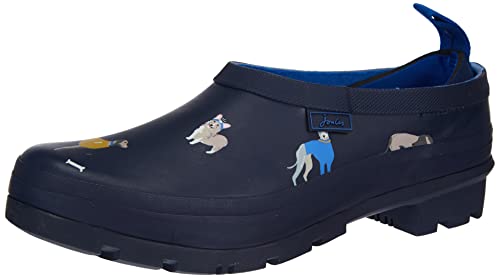 Joules Damen Pop On Gummistiefel, Navy Dog, 43 EU von Joules