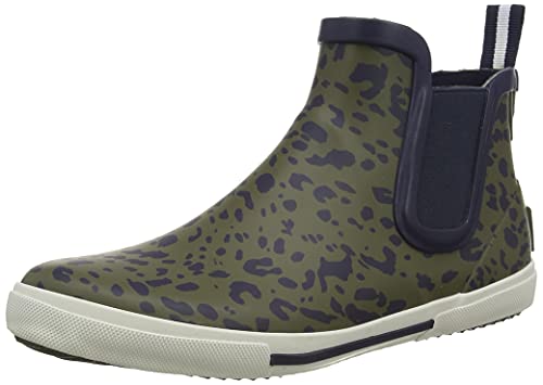 Joules Damen Rainwell Gummistiefel, Khaki Leopard, 36 EU von Joules