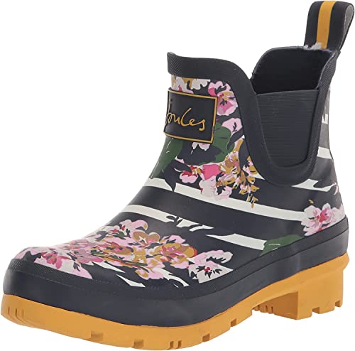 Joules Damen Wellibob Gummistiefel, Navyflorl, 38 EU Weit von Joules