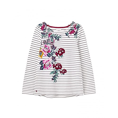 Joules Harbour Long Sleeve Top Floral Placement Cream 10 von Joules