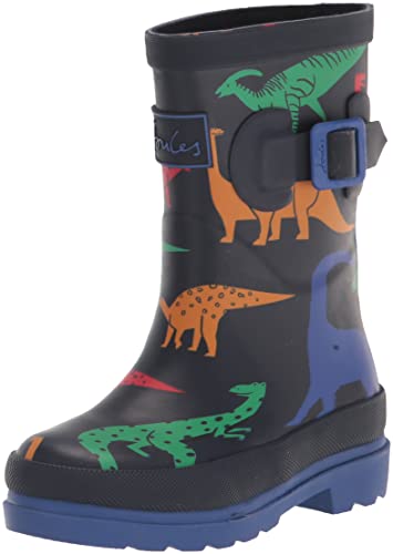 Joules Jungen Jnr Welly Print Halbschaft Stiefel, Navy Dino, 32 EU von Joules