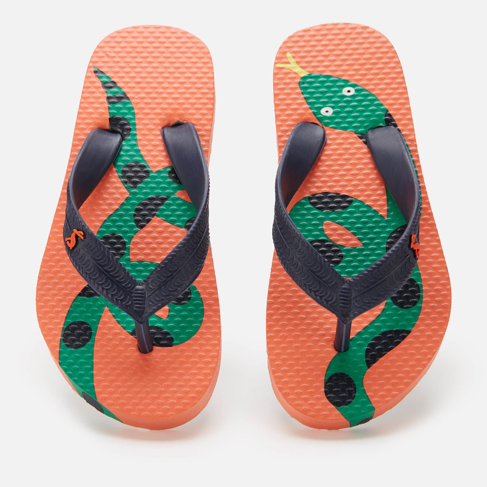 Joules Kids' Lightweight Summer Sandals - Orange Snake - UK 9 Kids von Joules