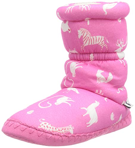 Joules Mädchen Jnr Padabout Hausschuh, Pink Animals, X-Small EU von Joules