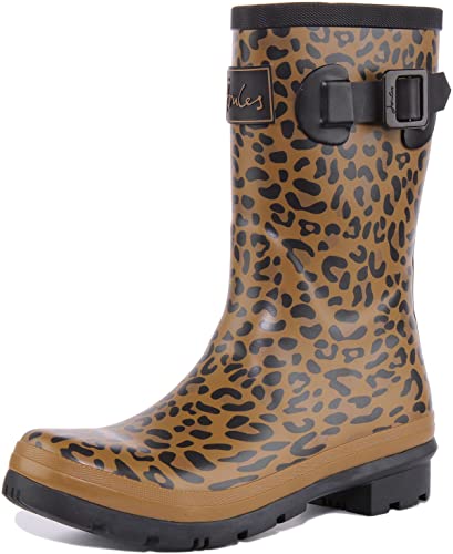 Joules Damen Molly Welly Gummistiefel, Tan Leopard, 40/41 EU von Joules