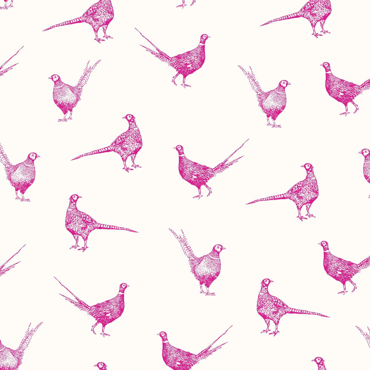 Joules Vliestapete "Flirty Pheasants Truly Pink", animal print von Joules