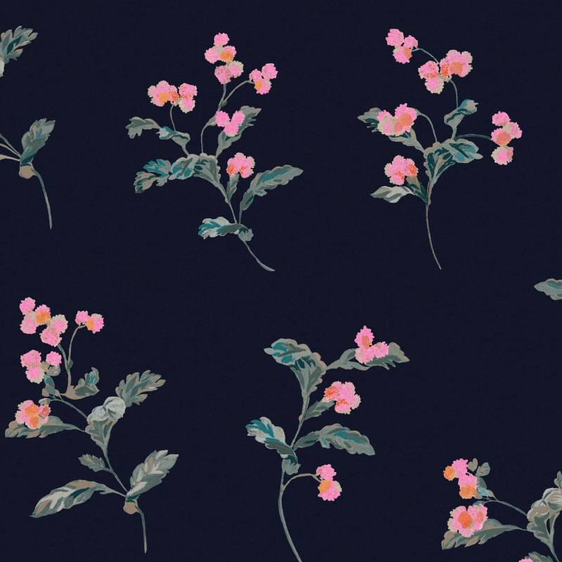 Joules Vliestapete "Swanton Floral Midnight Navy" floral glatt floral von Joules