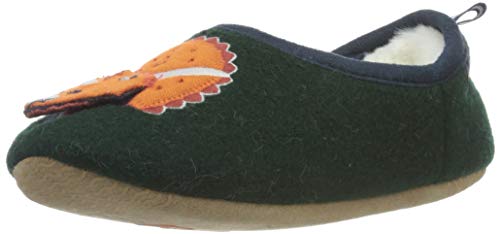 Tom Joule Jungen Slippet Hausschuh, Grüner Dino, Small (28/30 EU) von Joules