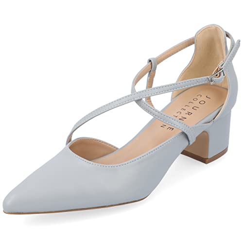 Journee Collection Damen Galvinn Pumps, Blau, 38 EU von Journee Collection