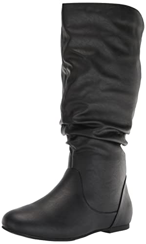 Journee Collection Damen Halbschaft Stiefel, schwarz, 41 EU von Journee Collection