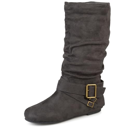 Journee Collection Damen Shelley-6 Fashion Boot, GRAU, 38.5 EU Journee Collection Damen Shelley-6 Fashion Boot, GRAU, 38.5 EU von Journee Collection