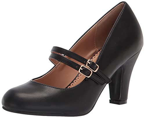 Journee Collection Damen Windy Pump Pumps, schwarz, 38 EU von Journee Collection