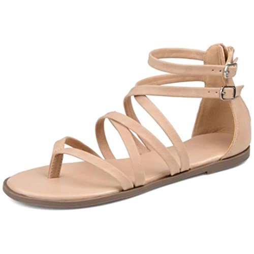 Journee Collection Damen Zailie Sandale, Beige (taupe), 40 EU von Journee Collection