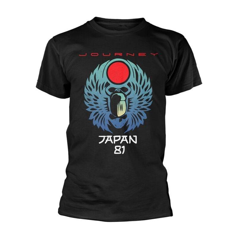 Journey T-Shirt - Japan 81 - S bis 3XL - für Männer - Größe XXL - schwarz  - Lizenziertes Merchandise! von Journey