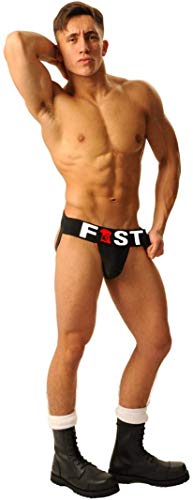 Fist JOCK BY FIST schwarz mit Fist-Aufschrift in Small von Jovalove