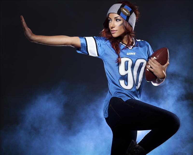 Detroit Lions Inspiriertes Gestricktes Stirnband, Ohrwärmer von JovanJane