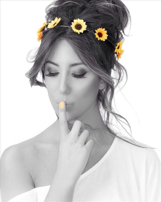Sonnenblumen Krone Halo Kranz Haarband von JovanJane
