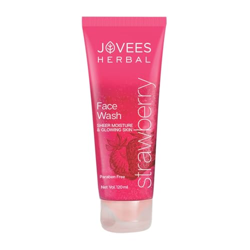Jovees Herbal Strawberry Face Wash with Strawberry Extracts | Size: 120ml x Pack of 1 | For Normal to Dry Skin | For Women/Men | For Hydrating & Glowing Skin | Paraben Free | Deep Cleanses Skin Jovees Herbal Strawberry Face Wash with Strawberry Extracts | Size: 120ml x Pack of 1 | For Normal to Dry Skin | For Women/Men | For Hydrating & Glowing Skin | Paraben Free | Deep Cleanses Skin von Jovees