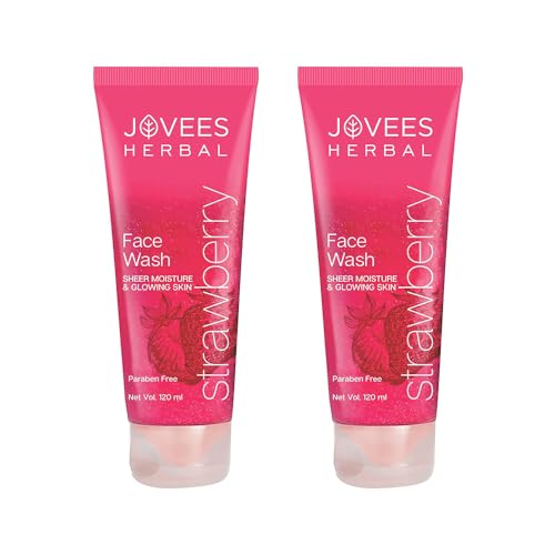 Jovees Herbal Strawberry Face Wash with Strawberry Extracts | Size: 120ml x Pack of 2 | For Normal to Dry Skin | For Women/Men | For Hydrating & Glowing Skin | Paraben Free | Deep Cleanses Skin Jovees Herbal Strawberry Face Wash with Strawberry Extracts | Size: 120ml x Pack of 2 | For Normal to Dry Skin | For Women/Men | For Hydrating & Glowing Skin | Paraben Free | Deep Cleanses Skin von Jovees