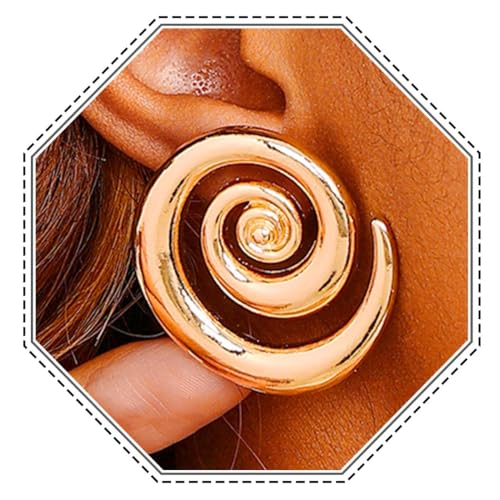 Jovono Boho Spirale Gold Ozean Ohrringe - Strand Kreis Baumeln für Frauen von Jovono