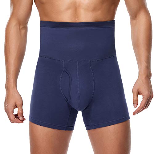 Joweechy Boxershorts Herren Hohe Taille Bauchweg Unterhose Dehnbar Baumwolle Figurformende Sports Trunks Retroshorts Unterwäsche BL/XL Joweechy Boxershorts Herren Hohe Taille Bauchweg Unterhose Dehnbar Baumwolle Figurformende Sports Trunks Retroshorts Unterwäsche BL/XL von Joweechy