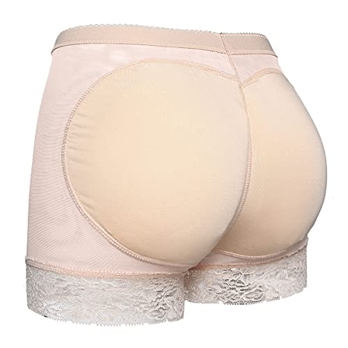 Joweechy Unterhosen Damen Unterwäsche Shapewear Formgebendes Höschen Slips Gepolsterte Push Up Shorts Shaping Miederpants L,BE von Joweechy