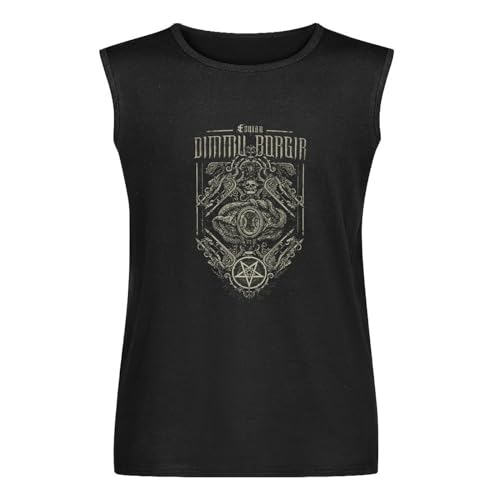 Dimmu Borgir-Eonian Snakes Orna Men's Tank O-Neck Tops 100% Cotton Unisex Vests Sleeveless Black XXXL von Joxlbo