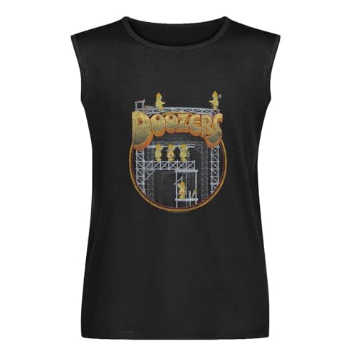 Fraggle Rock Doozers Jim Henson Men's Tank O-Neck Tops 100% Cotton Unisex Vests Sleeveless Black L von Joxlbo