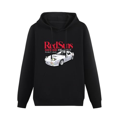 Joxlbo Akagi RedSuns Ryosuke Takahashi Tshirt Initial D JDM Drift Racing Hoody Hoodies Pullover Long Sleeve Sweatshirts L von Joxlbo
