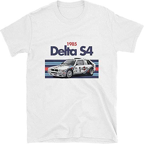 Men's 1985 Delta S4 Retro Racing Rally Car T-Shirt White L von Joxlbo
