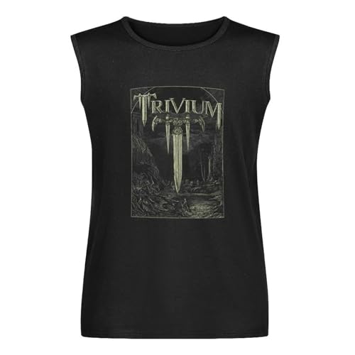 Trivium Battle Men's Vests Tank Tops O-Neck 100% Cotton Undershirts Unisex Sleeveless T-Shirt Black L von Joxlbo