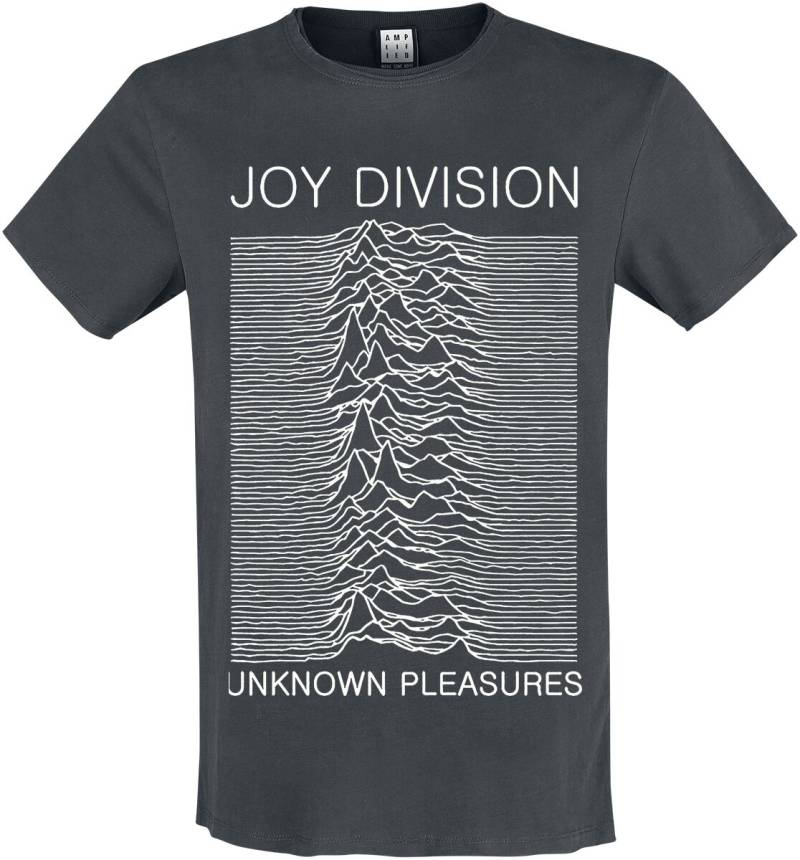 Joy Division Amplified Collection - Unknown Pleasures T-Shirt charcoal in XXL von Joy Division
