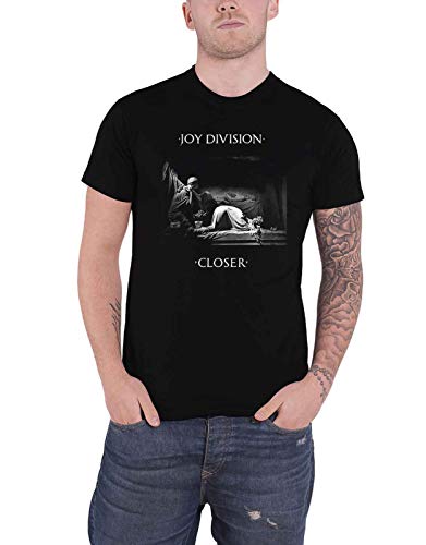 Joy Division T Shirt Unknown Pleasures Weiß On Schwarz Logo offiziell Herren L von Joy Division