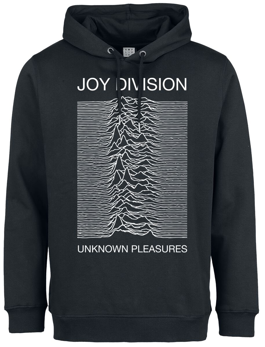 Joy Division Kapuzenpullover - Amplified Collection - Unknown Pleasures - XS bis XXL - für Männer - Größe XXL - schwarz  - Lizenziertes Merchandise! von Joy Division