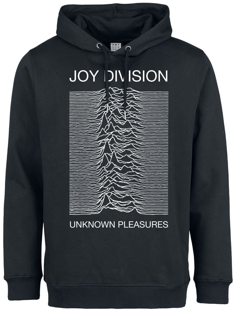 Joy Division Kapuzenpullover - Amplified Collection - Unknown Pleasures - S bis 3XL - für Männer - Größe XXL - schwarz  - Lizenziertes Merchandise! von Joy Division