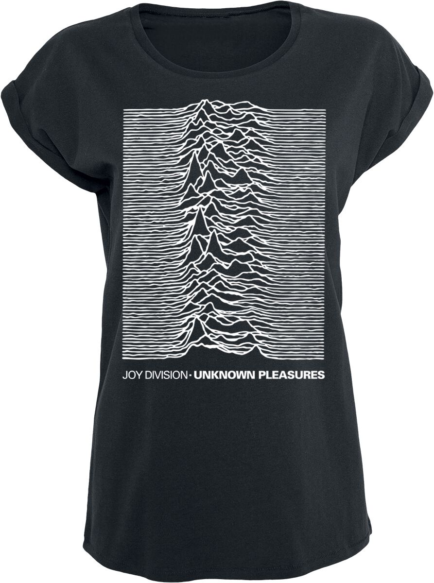 Joy Division T-Shirt - Unknown pleasures - S bis XL - für Damen - Größe S - schwarz  - Lizenziertes Merchandise! von Joy Division