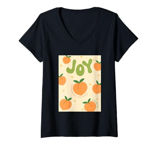 Damen Joy Nehemia 8:10 The Joy of The Lord T-Shirt mit V-Ausschnitt Damen Joy Nehemia 8:10 The Joy of The Lord T-Shirt mit V-Ausschnitt von Joy Inspirational Faith Strength Verses