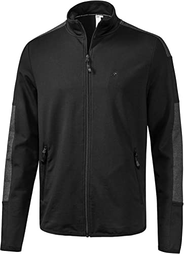 Joy Sportswear PIERRE Sportjacke für Herren mit praktischen Reißverschluss-Taschen und hohem Tragekomfort, Langarm-Zipjacke für Sport und Freizeit 56, black von Joy Sportswear