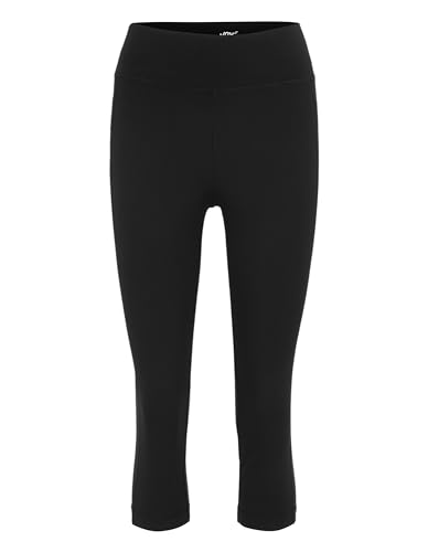 Joy Sportswear Nadine 3/4-Hose für Damen mit kurzem Bein, hochwertige Dreiviertel-Sporthose aus strapazierfähigem Material mit Shaping Effekt Normalgröße, 36, Black von Joy Sportswear