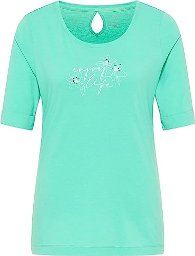 Joy Sportswear Damen Sport-T-Shirt ANYA ideal für Unterwegs und Zuhause 44, Reef Green Melange von Joy Sportswear