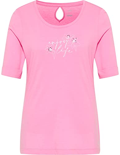 Joy Sportswear Damen Sport-T-Shirt ANYA ideal für Unterwegs und Zuhause 46, cyclam pink Melange von Joy Sportswear