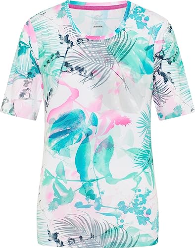 Joy Sportswear Damen Sport-T-Shirt Clara ideal für Sport und Freizeit 36, Tropical Green Print von Joy Sportswear