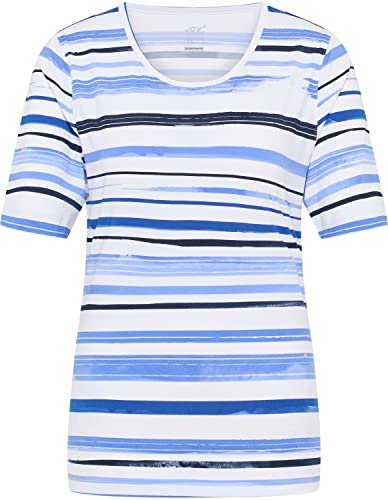 Joy Sportswear Damen Sport-T-Shirt Dora ideal für Unterwegs und Zuhause 46, Cornflower Stripes von Joy Sportswear