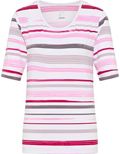 Joy Sportswear Damen Sport-T-Shirt Dora ideal für Unterwegs und Zuhause 48, Boysenberry Stripes von Joy Sportswear