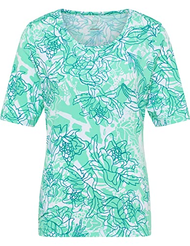 Joy Sportswear Damen Sport-T-Shirt JOLA ideal für Unterwegs und Zuhause 42, Tropical Green Print von Joy Sportswear