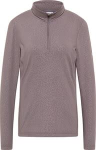Joy Sportswear Franca Zip-Shirt für Damen aus Polyester und Elasthan, Hochwertiges Zip-Shirt mit Langen Ärmeln 46, Soft Taupe von Joy Sportswear