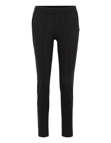 Joy Sportswear Natalie Freizeithose für Damen mit schmal zulaufender Beinform, Lange, stylische Biesenhose für Sport und Freizeit mit sportivem Streifenbesatz Normalgröße, 38, Black von Joy Sportswear