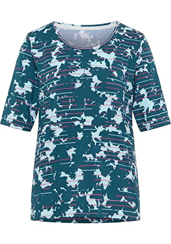 Joy Sportswear Gaia T-Shirt für Damen mit modernem Print, Sportshirt aus angenehmen Material für Freizeit- und Outdoor-Aktivitäten 44, deep Teal Stripes von Joy Sportswear